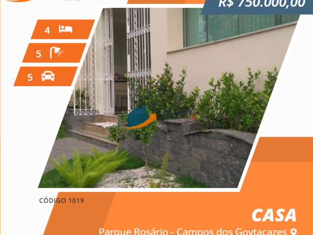 #1019 - Casa para Venda em Campos dos Goytacazes - RJ - 1