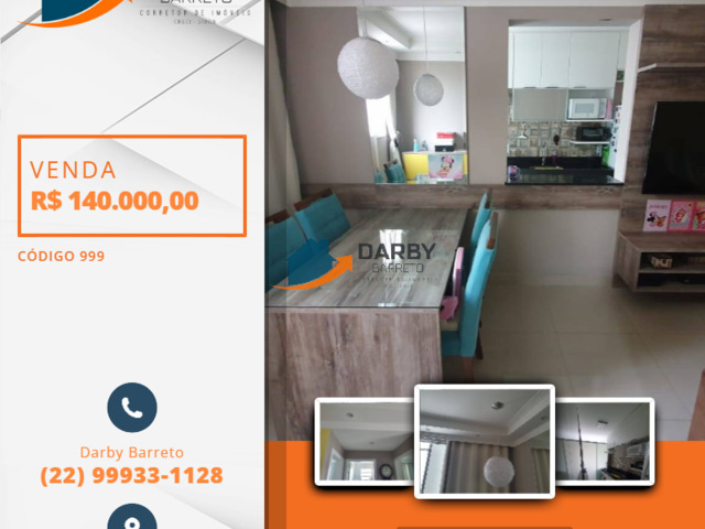 #999 - Apartamento para Venda em Campos dos Goytacazes - RJ - 1