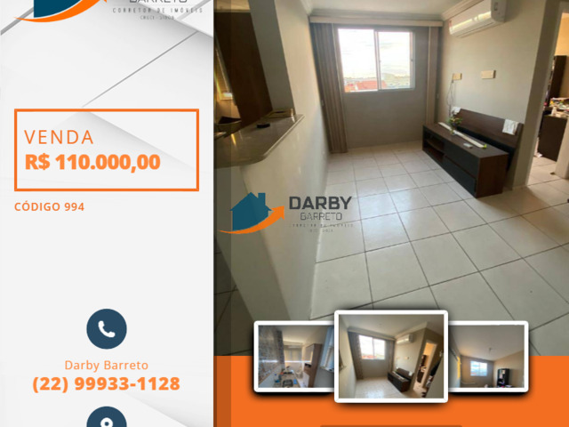 #994 - Apartamento para Venda em Campos dos Goytacazes - RJ