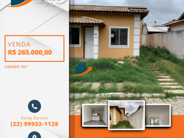 #707 - Casa em condomínio para Venda em Campos dos Goytacazes - RJ