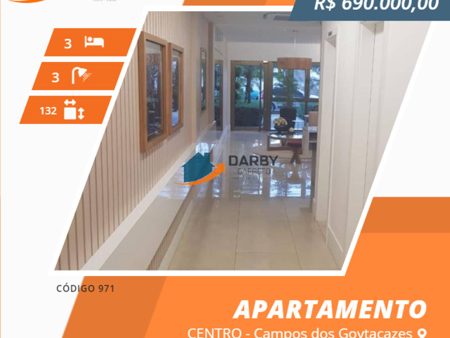 #971 - Apartamento para Venda em Campos dos Goytacazes - RJ - 1
