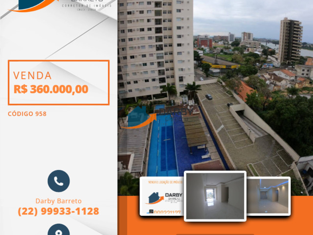 #958 - Apartamento para Venda em Campos dos Goytacazes - RJ