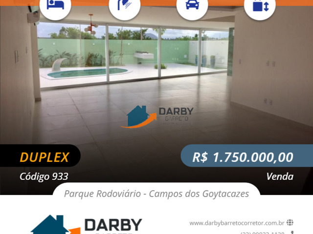 #933 - Duplex para Venda em Campos dos Goytacazes - RJ