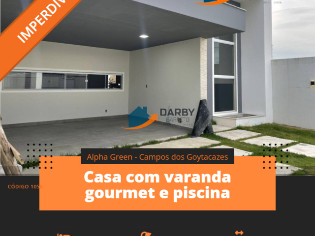 #1056 - Casa para Venda em Campos dos Goytacazes - RJ