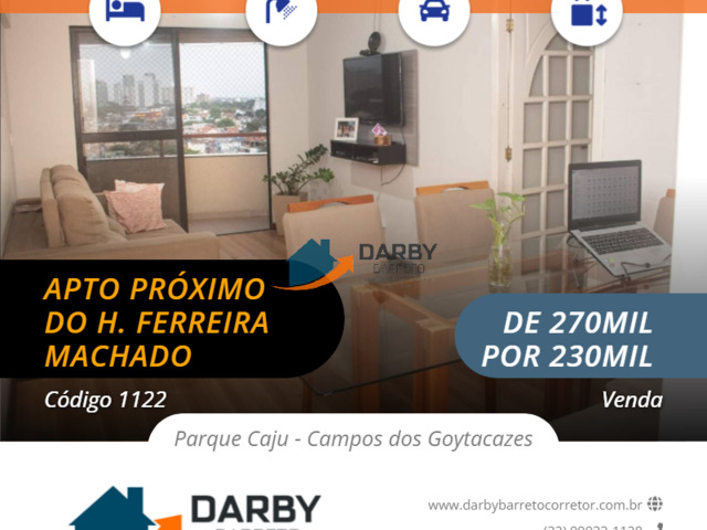 #1122 - Apartamento para Venda em Campos dos Goytacazes - RJ