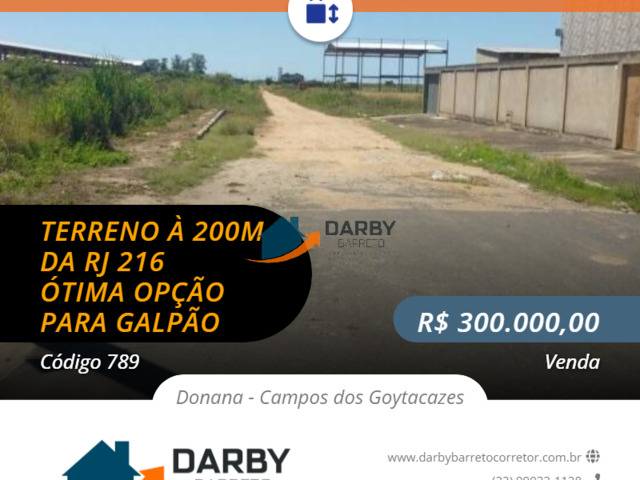 #789 - Terreno para Venda em Campos dos Goytacazes - RJ