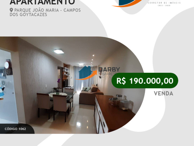 #1062 - Apartamento para Venda em Campos dos Goytacazes - RJ